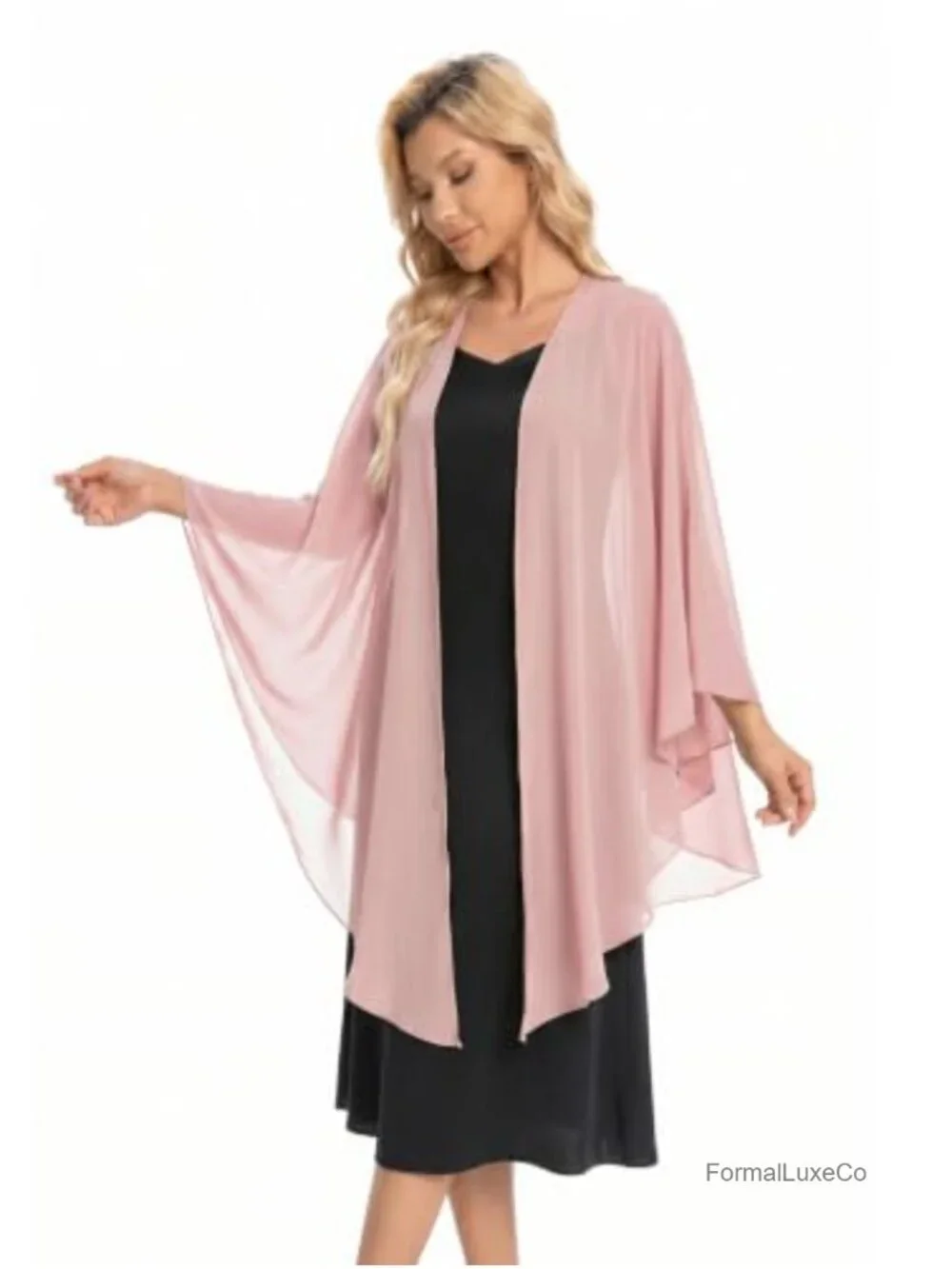 Chiffon Shawl Wrap for Evening Dress Elegant Pashmina Wedding Bridal Scarf